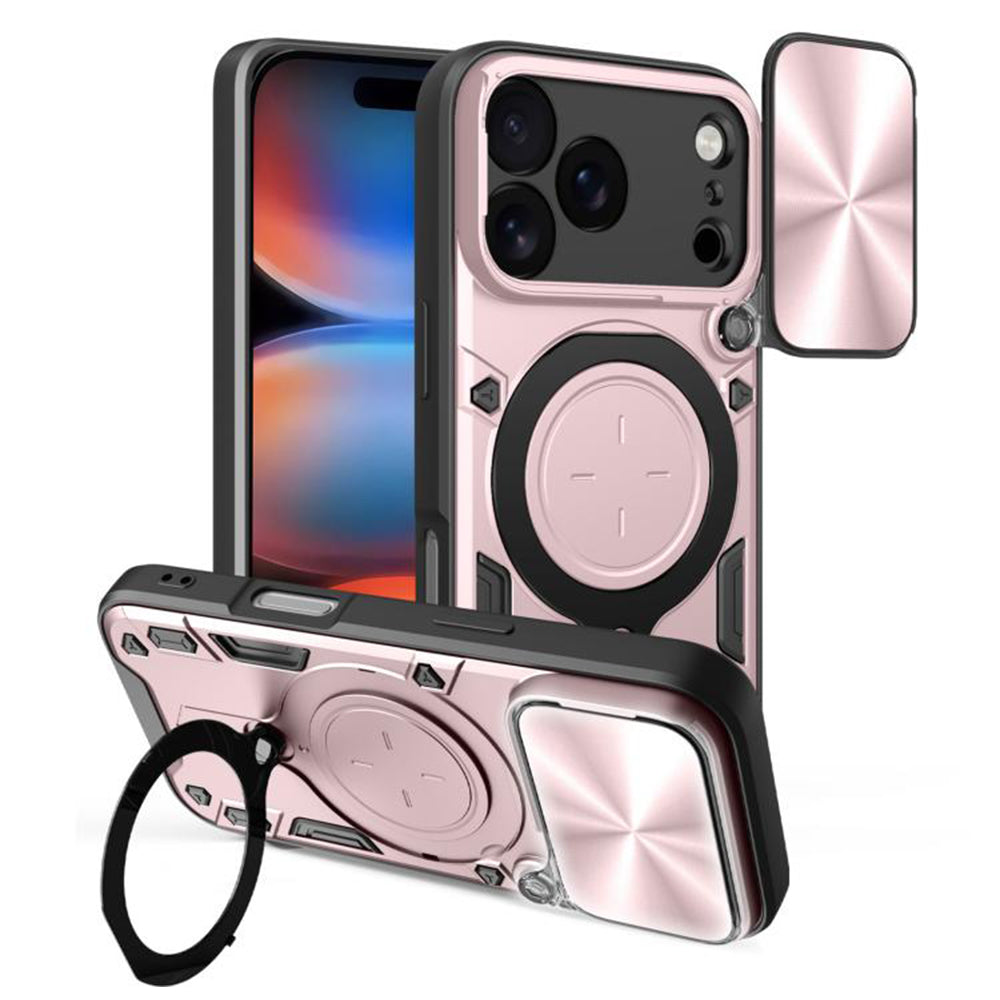 Hoes voor Apple iPhone 17 Pro Max, Techsuit, CamGuard Pro, Rosé Goud