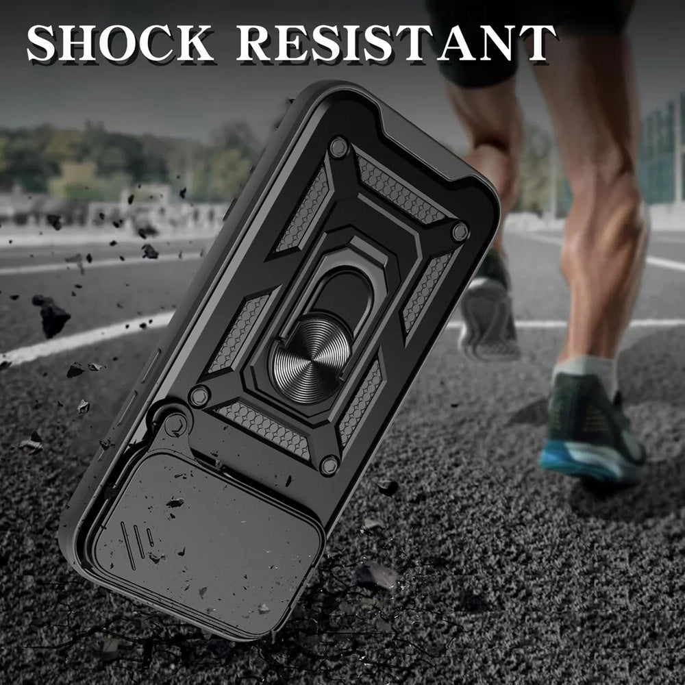 Hoes voor Apple iPhone 17 Pro Max, Techsuit, CamShield, Zwart