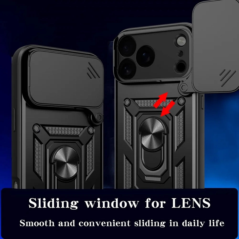 Hoes voor Apple iPhone 17 Pro Max, Techsuit, CamShield, Zwart