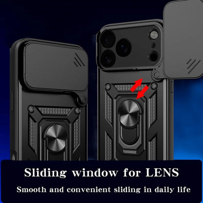 Hoes voor Apple iPhone 17 Pro Max, Techsuit, CamShield, Zwart