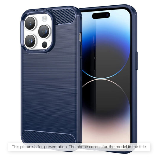 Hoes voor Apple iPhone 17 Pro Max, Techsuit, Carbon, Blauw