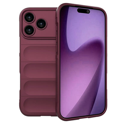 Hoes voor Apple iPhone 17 Pro Max, Techsuit, Magic Shield, Kersenrood