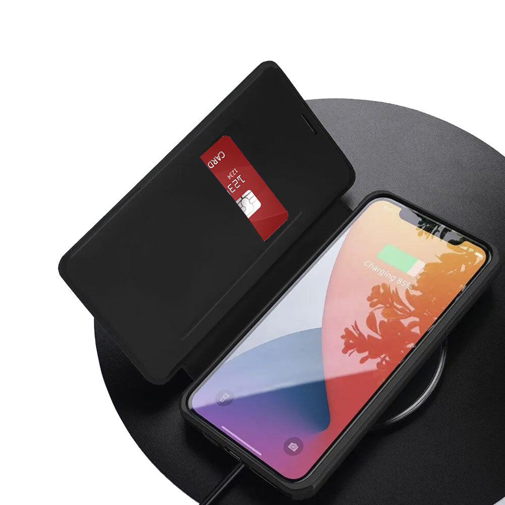 Hoes voor Apple iPhone 17 Pro Max, Techsuit, Magskin Book, Zwart
