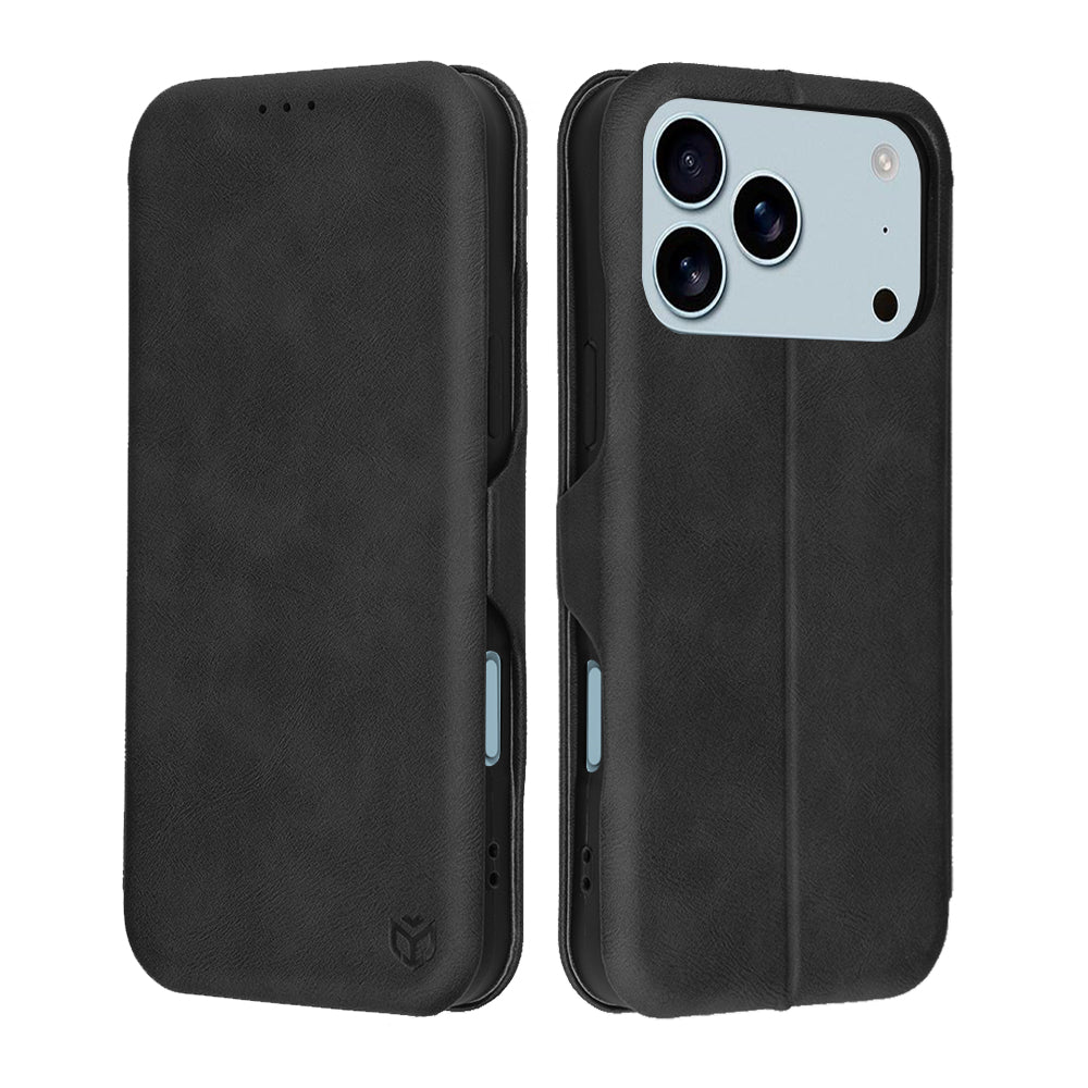 Hoes voor Apple iPhone 17 Pro Max, Techsuit, Safe Wallet Plus, Zwart
