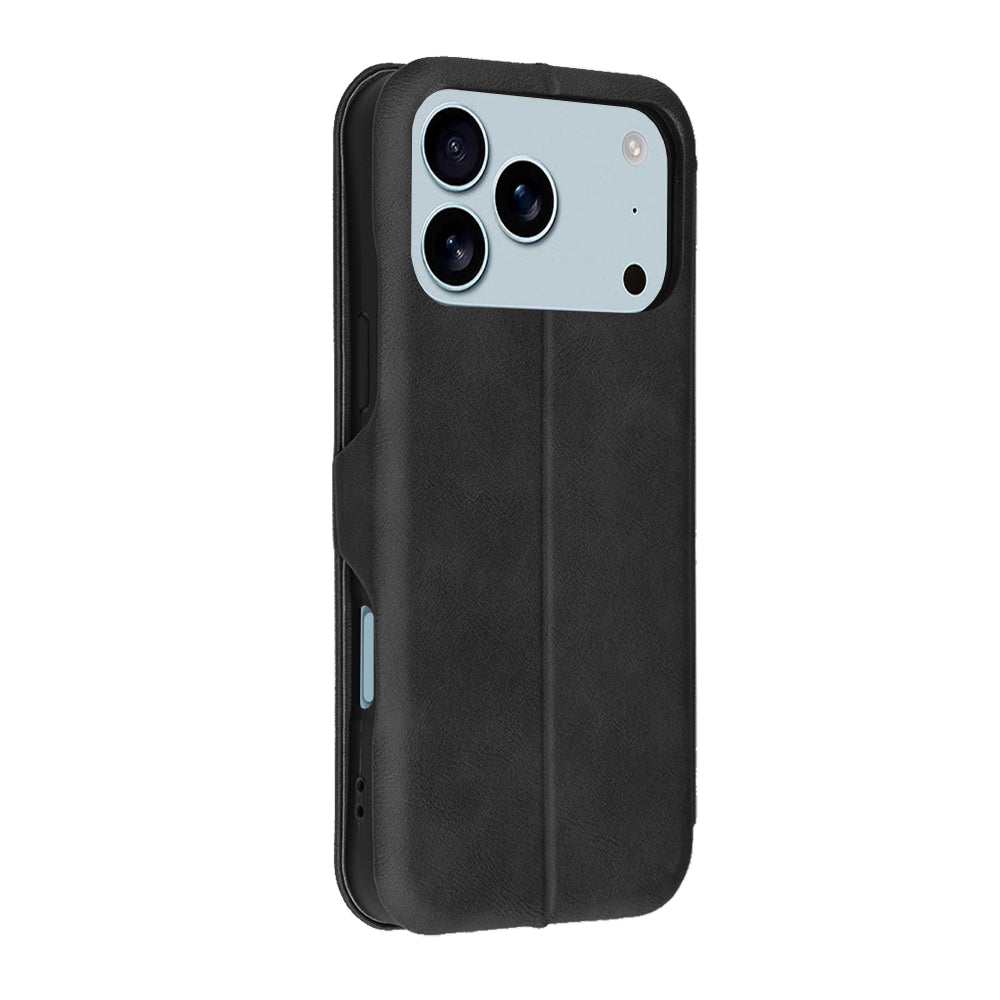 Hoes voor Apple iPhone 17 Pro Max, Techsuit, Safe Wallet Plus, Zwart