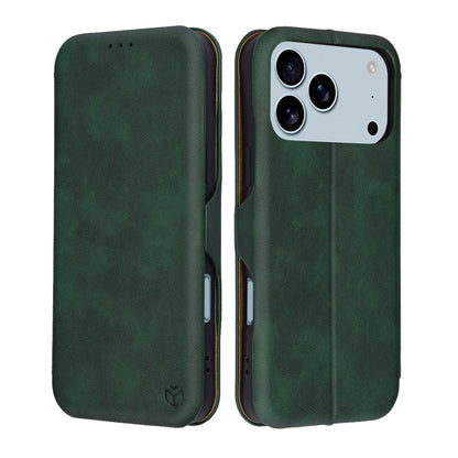 Hoes voor Apple iPhone 17 Pro Max, Techsuit, Safe Wallet Plus, Groen