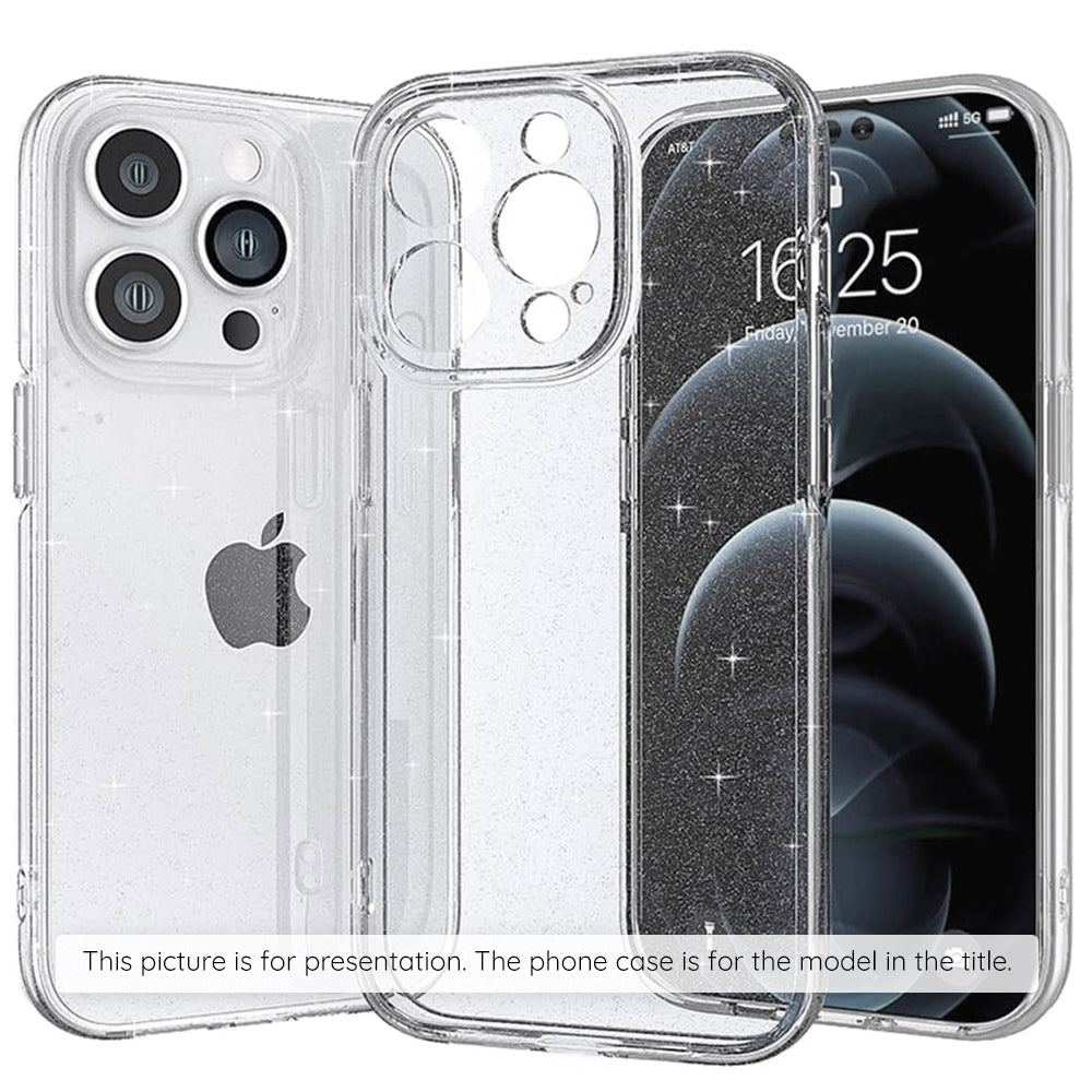 Hoes voor Apple iPhone 17 Pro Max, Techsuit, SparkleSkin, Transparant