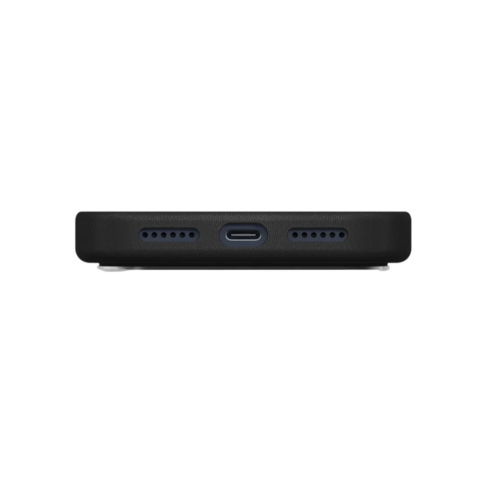 Hoes voor Apple iPhone 17 Pro Max, UNIQ, Lyden Leatherette, Zwart