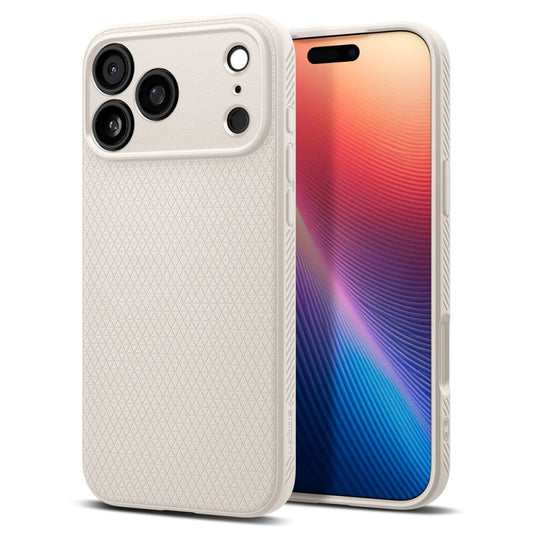 Hoes voor Apple iPhone 17 Pro, Spigen, Liquid Air, Beige
