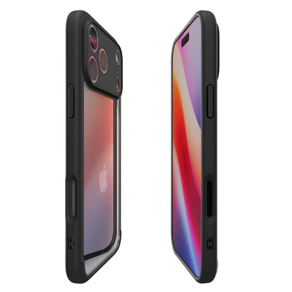 Hoes voor Apple iPhone 17 Pro, Spigen, Ultra Hybrid, Matzwart
