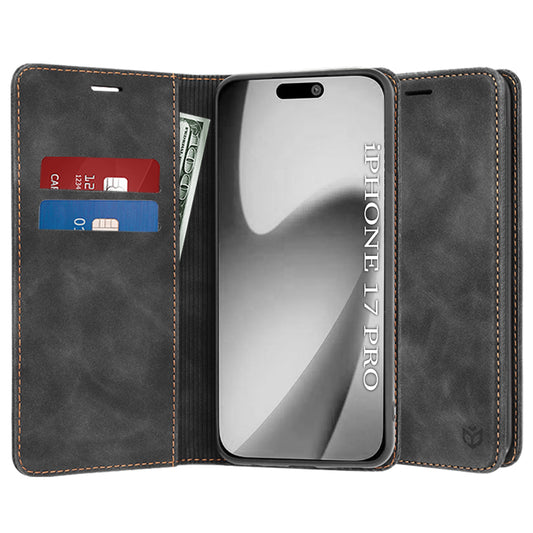 Hoes voor Apple iPhone 17 Pro, Techsuit, Confy, Zwart