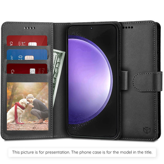 Hoes voor Apple iPhone 17 Pro, Techsuit, Diary Book, Zwart