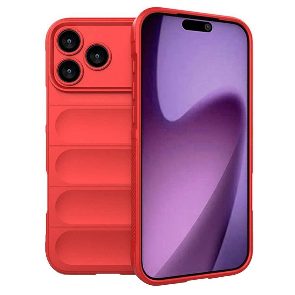 Hoes voor Apple iPhone 17 Pro, Techsuit, Magic Shield, Rood