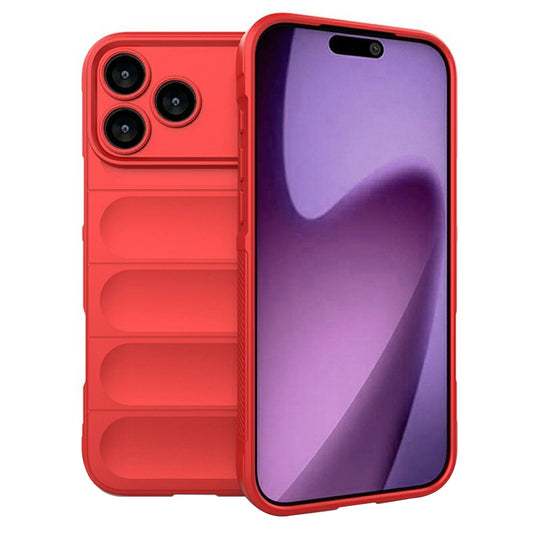 Hoes voor Apple iPhone 17 Pro, Techsuit, Magic Shield, Rood