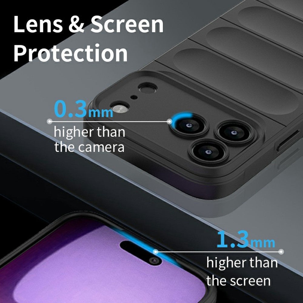 Hoes voor Apple iPhone 17 Pro, Techsuit, Magic Shield, Rood