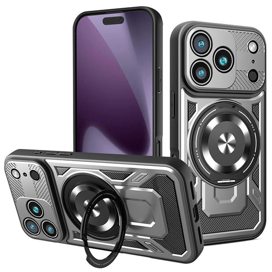 Hoes voor Apple iPhone 17 Pro, Techsuit, RuggedCam, Gri