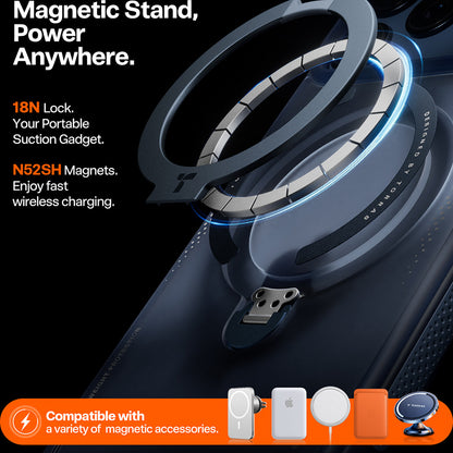 Case for Apple iPhone 17 Pro, Torras, Ostand Spin Air, Blue