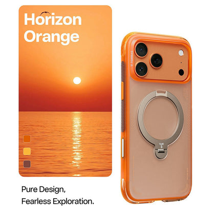 Case for Apple iPhone 17 Pro, Torras, Ostand Spin Air, Orange
