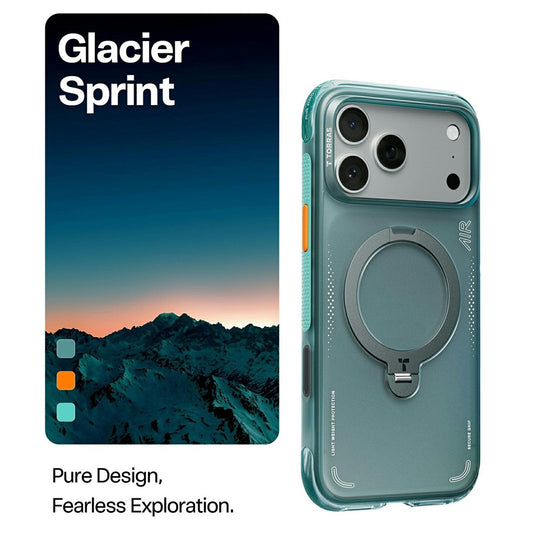 Hoes voor Apple iPhone 17 Pro, Torras, Ostand Spin Air, Groen