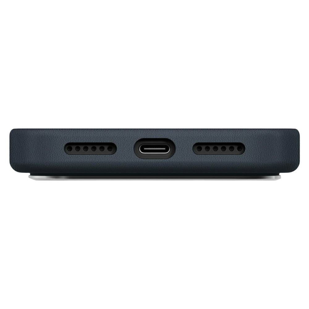 Hoes voor Apple iPhone 17 Pro, UNIQ, Lyden Leatherette, Blauw
