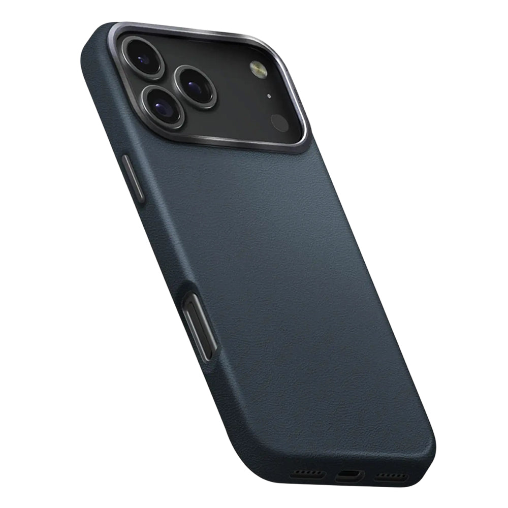Hoes voor Apple iPhone 17 Pro, UNIQ, Lyden Leatherette, Blauw