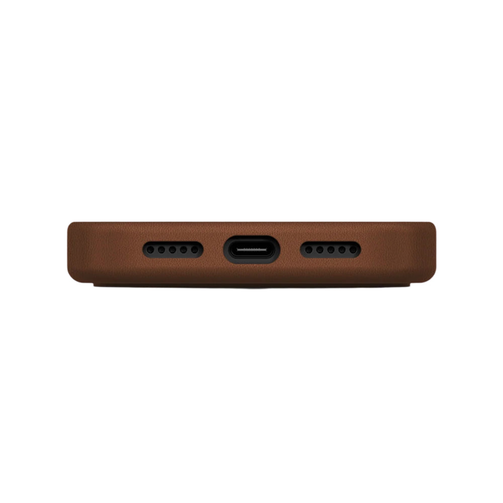 Hoes voor Apple iPhone 17 Pro, UNIQ, Lyden Leatherette, Bruin