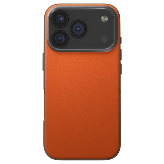 Hoes voor Apple iPhone 17 Pro, UNIQ, Lyden Leatherette, Beige Oranje