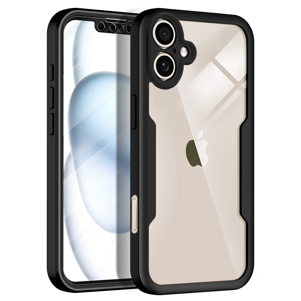 Hoes voor Apple iPhone 17, Techsuit, ColorVerse 360, Zwart
