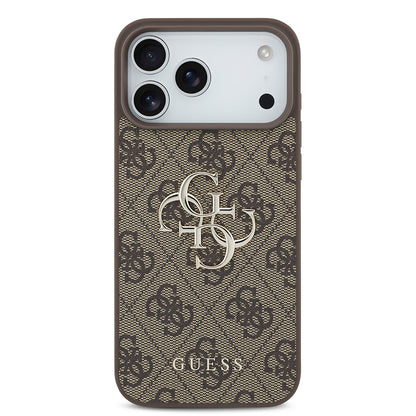 Hoes voor Apple iPhone 18 Pro / 17 Pro, Guess, 4G Big Logo, Bruin