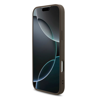 Hoes voor Apple iPhone 18 Pro / 17 Pro, Guess, 4G Big Logo, Bruin