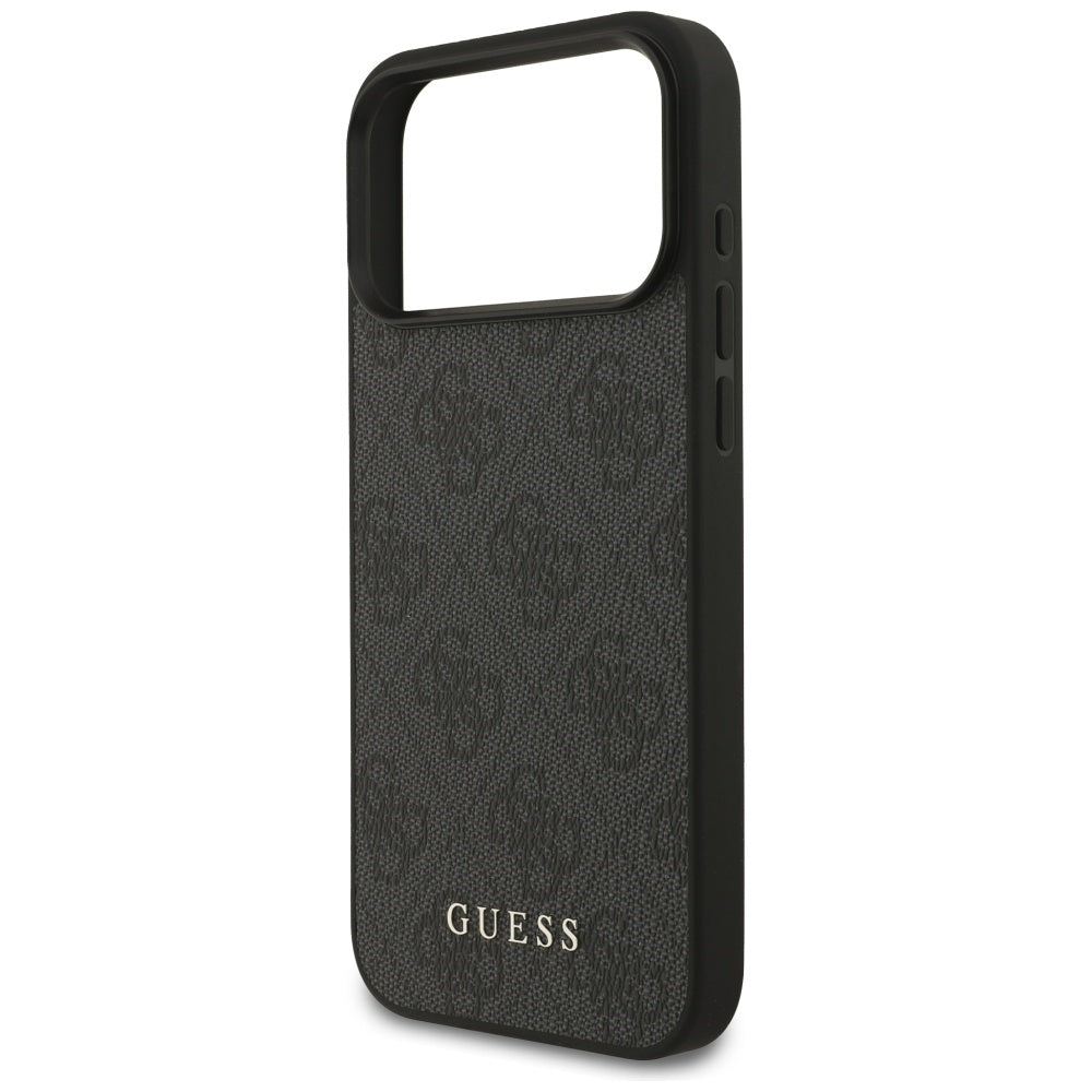 Hoes voor Apple iPhone 18 Pro / 17 Pro, Guess, 4G Classic Logo, Zwart