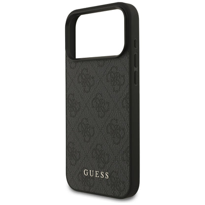 Hoes voor Apple iPhone 18 Pro / 17 Pro, Guess, 4G Classic Logo, Zwart