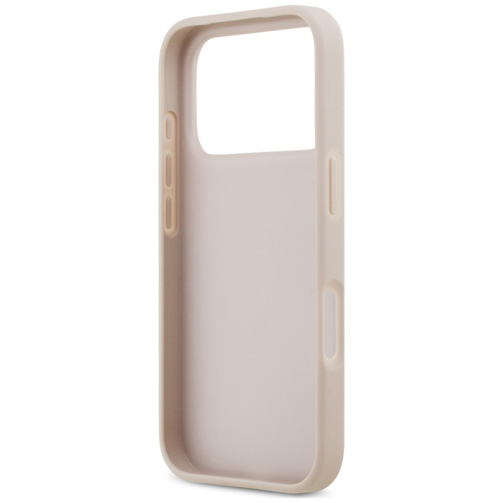 Hoesje voor Apple iPhone 18 Pro / 17 Pro, Guess, 4G Double Card Triangle, roze
