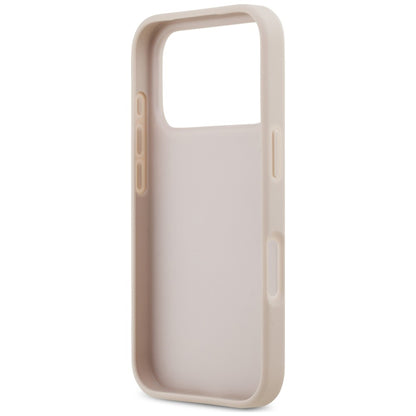 Hoesje voor Apple iPhone 18 Pro / 17 Pro, Guess, 4G Double Card Triangle, roze