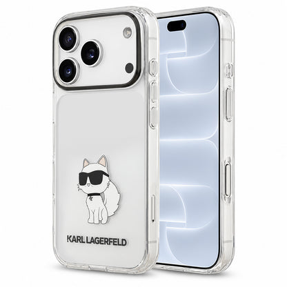 Hoesje voor Apple iPhone 18 Pro / 17 Pro, Karl Lagerfeld, IML Choupette NFT, transparant