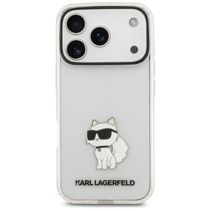Hoesje voor Apple iPhone 18 Pro / 17 Pro, Karl Lagerfeld, IML Choupette NFT, transparant