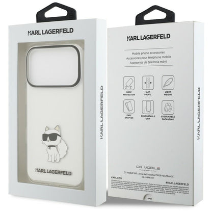 Hoesje voor Apple iPhone 18 Pro / 17 Pro, Karl Lagerfeld, IML Choupette NFT, transparant