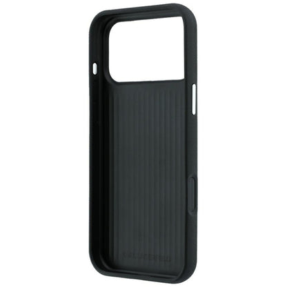 Case for Apple iPhone 18 Pro / 17 Pro, Karl Lagerfeld, Saffiano with Karl & Choupette Head's Pin and Logo, Black
