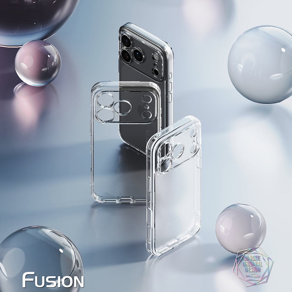 Hoesje voor Apple iPhone 18 Pro / 17 Pro, Ringke, Fusion, Transparant