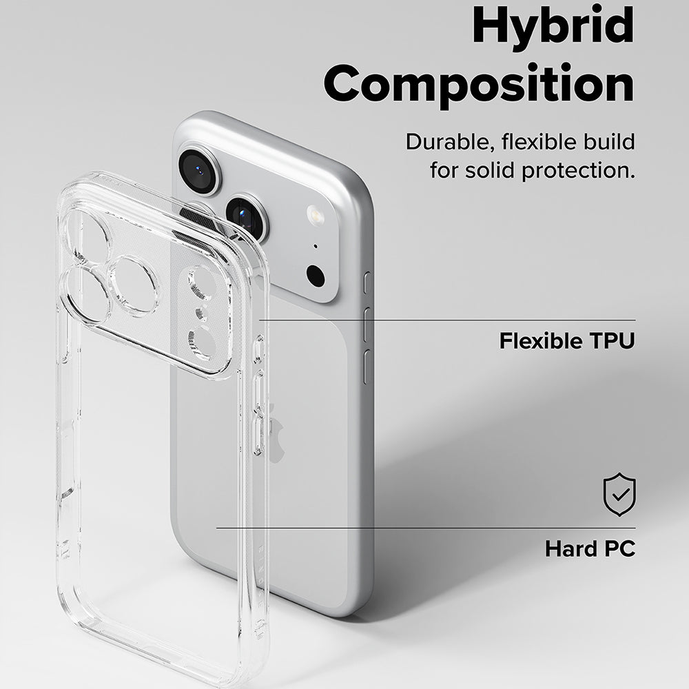 Hoesje voor Apple iPhone 18 Pro / 17 Pro, Ringke, Fusion, Transparant