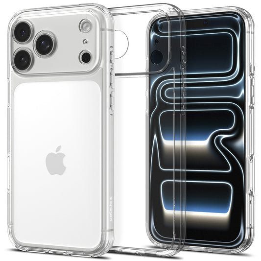 Hoesje voor Apple iPhone 18 Pro / 17 Pro, Spigen, Ultra Hybrid, Transparant ACS12153