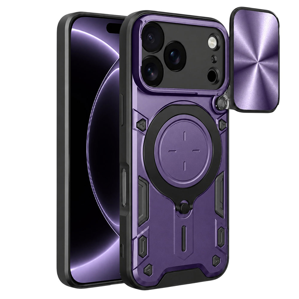 Hoes voor Apple iPhone 18 Pro / 17 Pro, Techsuit, CamGuard Pro, Paars