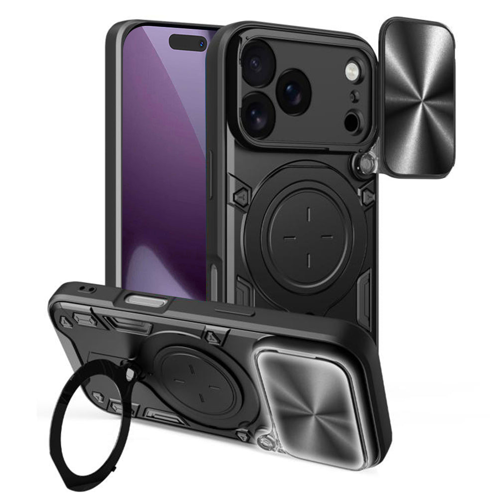 Hoes voor Apple iPhone 18 Pro / 17 Pro, Techsuit, CamGuard Pro, Zwart