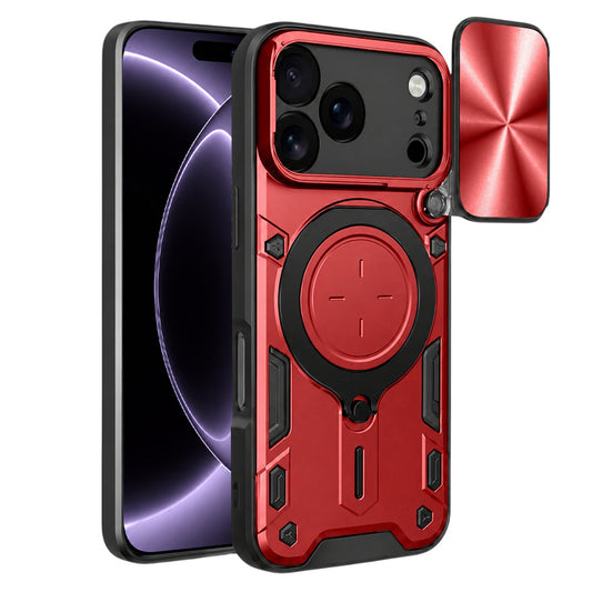 Hoes voor Apple iPhone 18 Pro / 17 Pro, Techsuit, CamGuard Pro, Rood