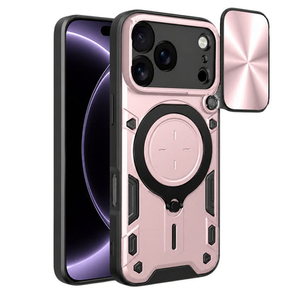 Hoes voor Apple iPhone 18 Pro / 17 Pro, Techsuit, CamGuard Pro, Roze Goud