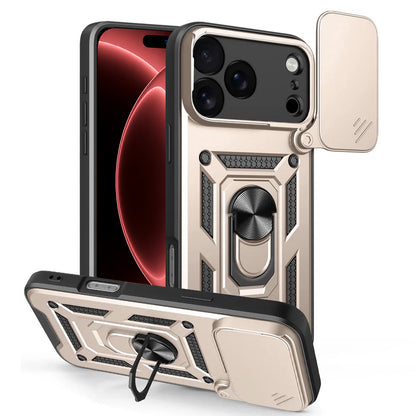 Hoes voor Apple iPhone 18 Pro / 17 Pro, Techsuit, CamShield, Goud