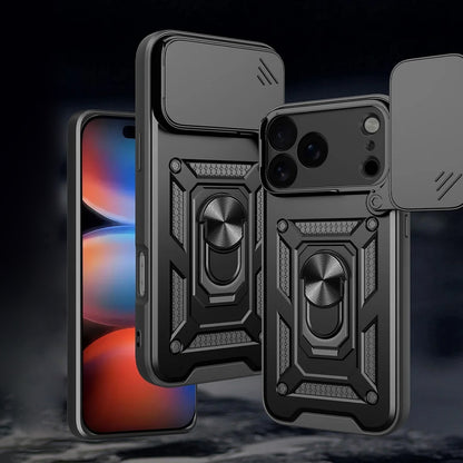 Case for Apple iPhone 18 Pro / 17 Pro, Techsuit, CamShield, Black