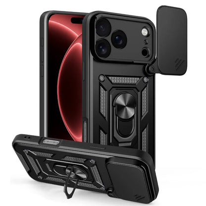 Case for Apple iPhone 18 Pro / 17 Pro, Techsuit, CamShield, Black