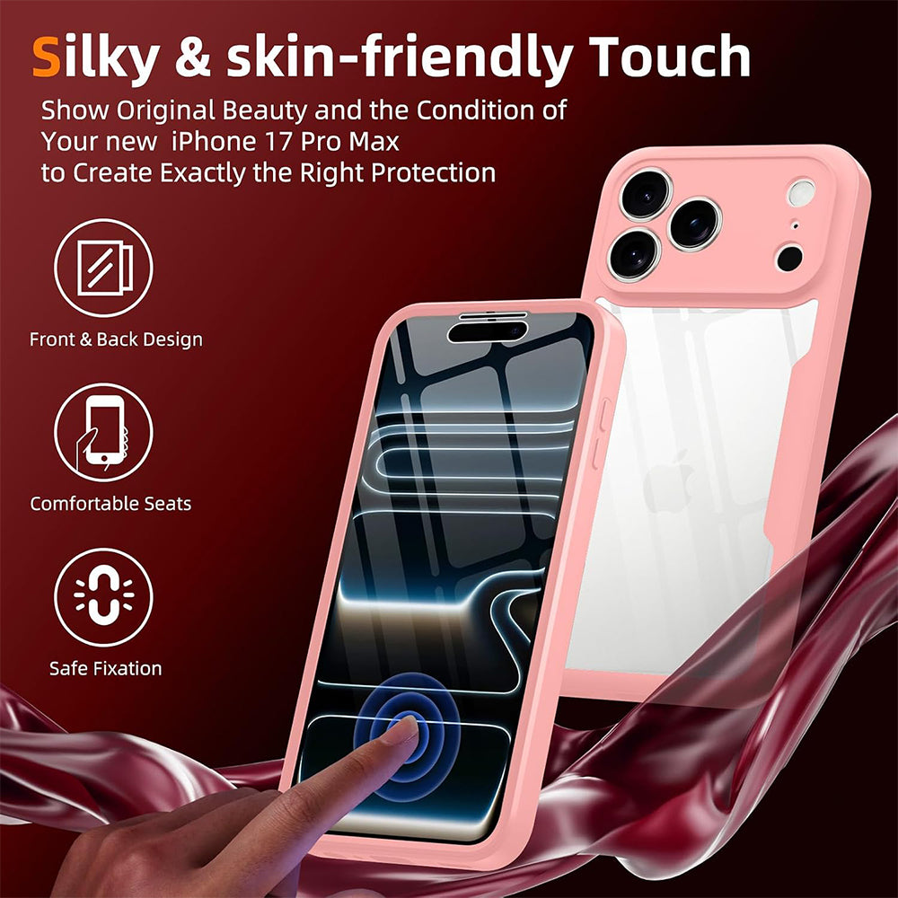 Hoes voor Apple iPhone 18 Pro / 17 Pro, Techsuit, ColorVerse 360, Roze