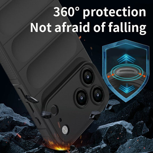 Hoesje voor Apple iPhone 18 Pro / 17 Pro, Techsuit, Magic Shield, Zwart